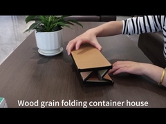 Casa prefabricada del envase de la oficina prefabricada modular plegable