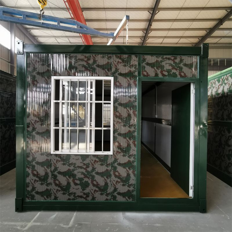 La anticorrosión galvanizó el edificio de oficinas de la casa del sitio modular portátil de acero del envase