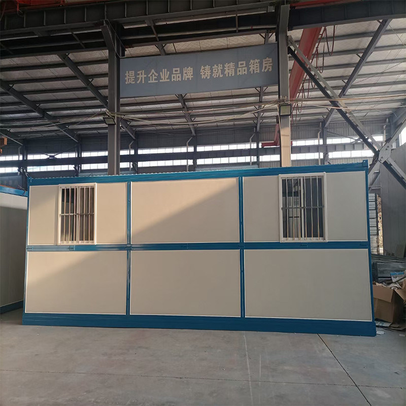 El OEM galvanizó el emplazamiento de la obra portátil de acero vierte la oficina con la frontera de Canblue del cuarto de baño