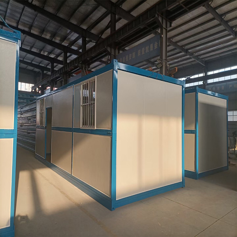 El OEM galvanizó el emplazamiento de la obra portátil de acero vierte la oficina con la frontera de Canblue del cuarto de baño