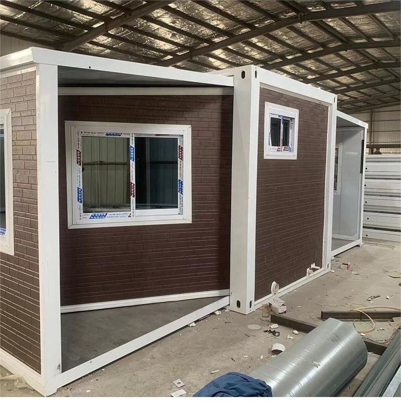 Casas portátiles del contenedor de almacenamiento de los hogares del envase del dormitorio prefabricado extensible de la casa 5 del envase de Brande los 20/40Ft