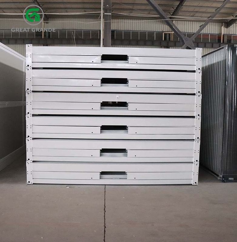 La casa plegable prefabricada del envase del móvil portátil es conveniente para el emplazamiento o el ejército de la obra