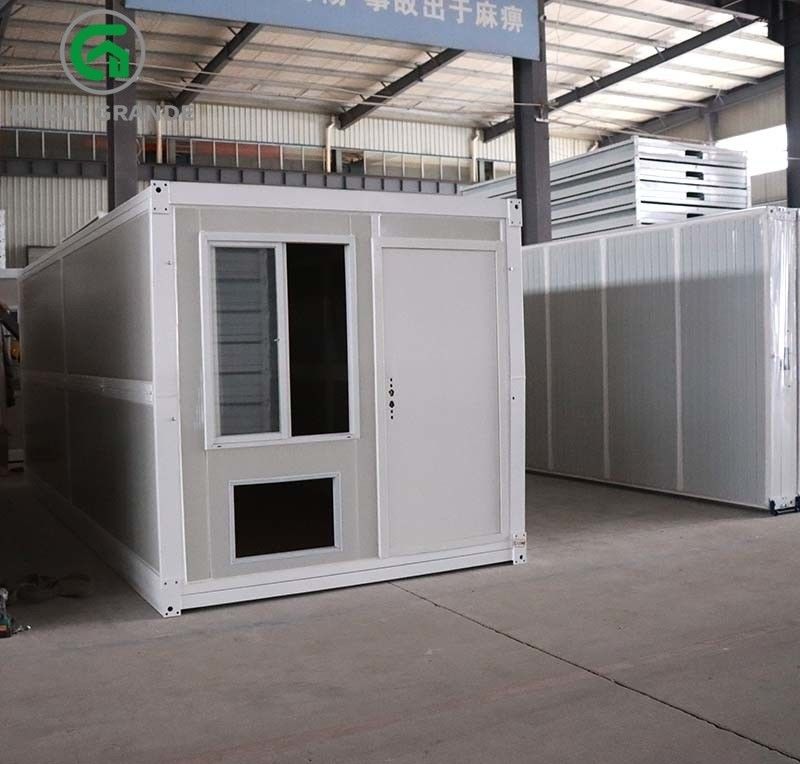 Hogares prefabricados del almacenamiento de la oficina de trabajo del campo de la casa del envase del plegamiento del dormitorio