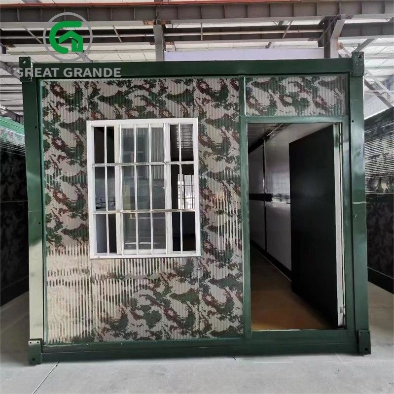 La anticorrosión galvanizó el edificio de oficinas de la casa del sitio modular portátil de acero del envase
