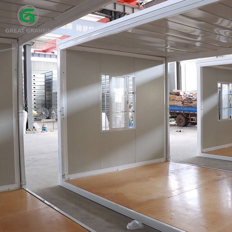 Puerta de acero plegable prefabricada del hurto de Front Wall Double Door Anti de la casa del envase