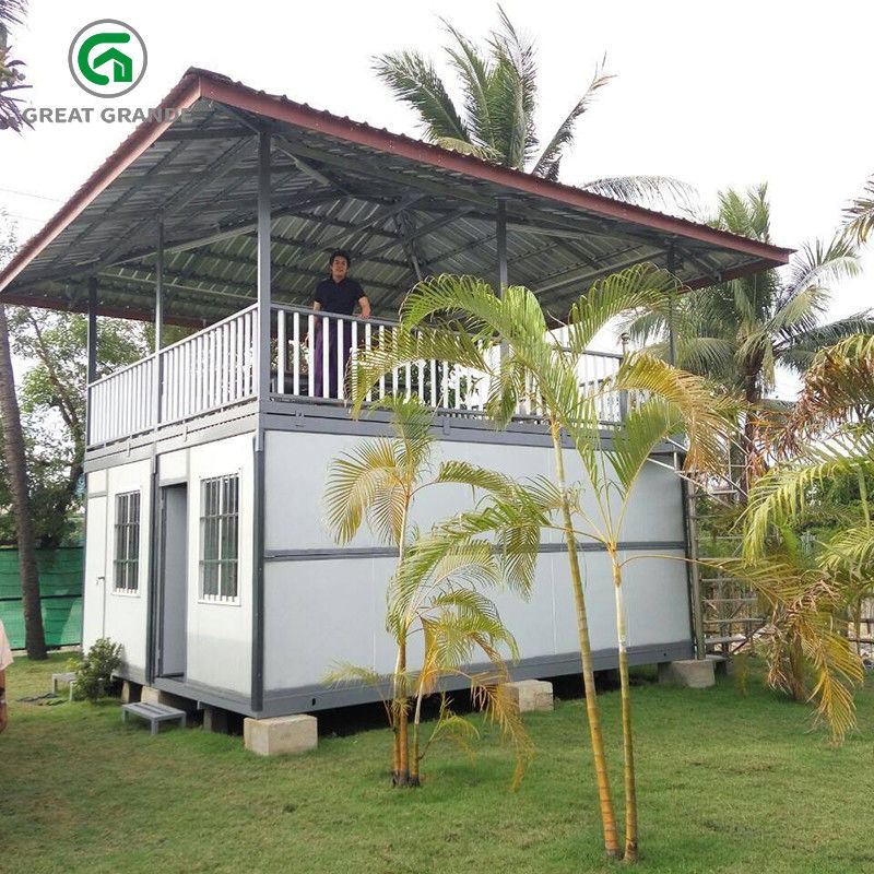 Casa plegable prefabricada del envase para la oficina temporal y alojamiento en emplazamiento de la obra