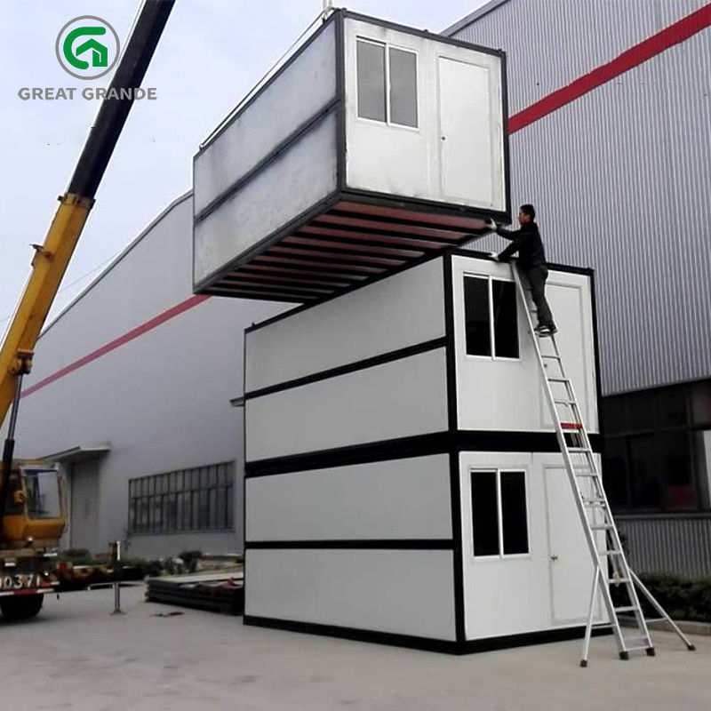 Casa plegable prefabricada del envase para la oficina temporal y alojamiento en emplazamiento de la obra