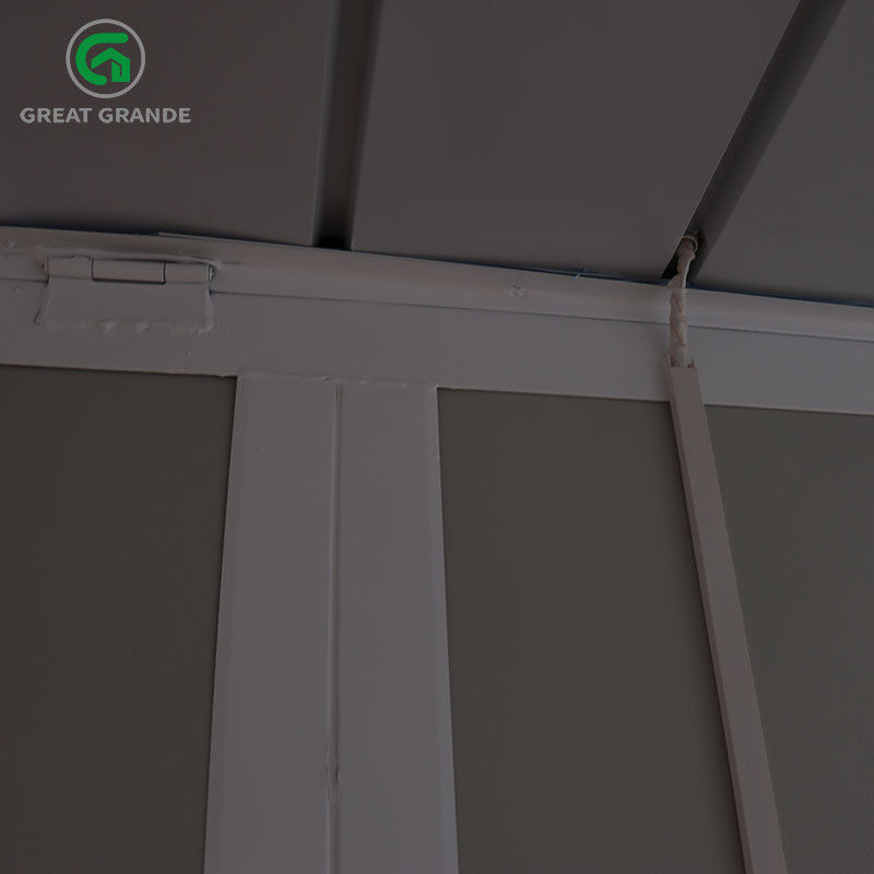 Puerta de seguridad de acero Contenedor plegable Casa con techo 60kg/m3 Aislamiento Lana de roca Lana