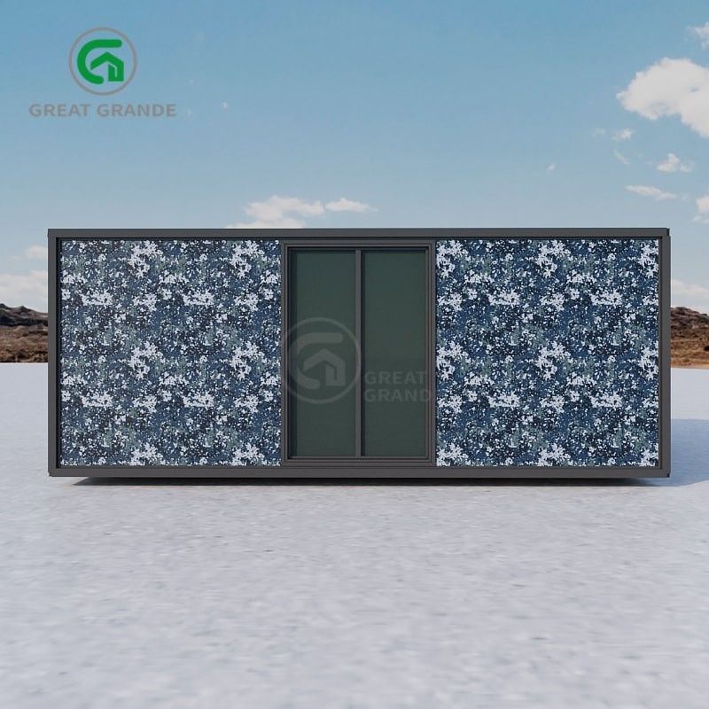 1.0 KN/M2 Carga Casas de contenedores expandibles personalizadas con piso de acceso elevado con marco de acero galvanizado