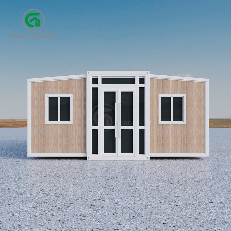 Casa prefabricada plegable de acero galvanizado con color exterior personalizable