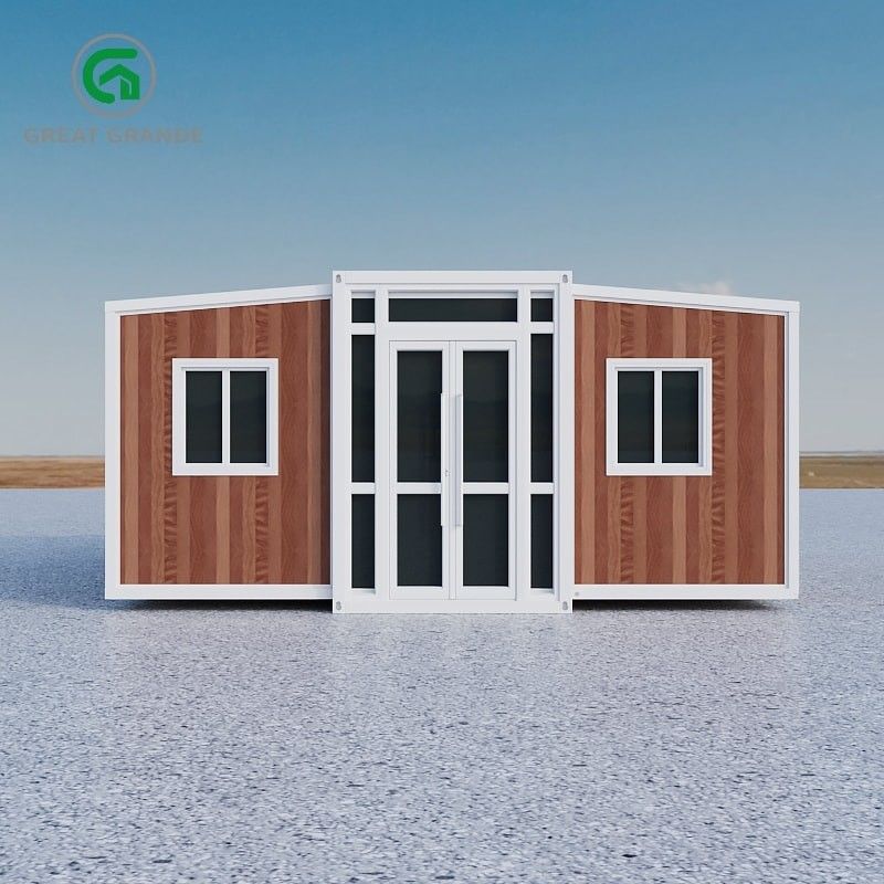 Casa prefabricada expandible contemporánea 2.0kN/m2 Janela corredera de carga en vivo de aleación de aluminio