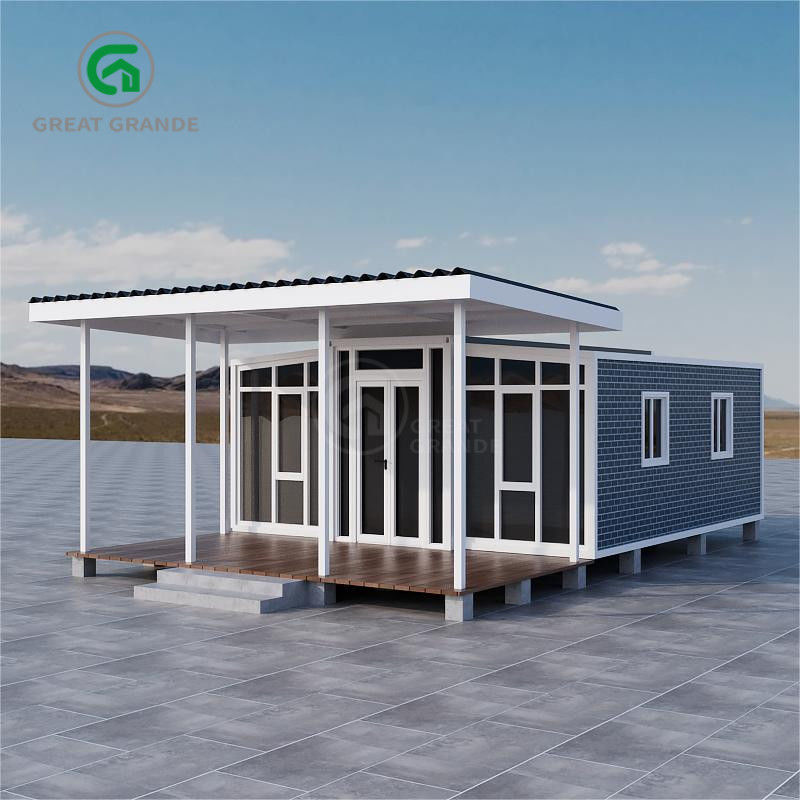 Carga de nieve 1.0 KN/m2 Casa prefabricada expandible resistente a las intemperie duradera para viviendas temporales o permanentes