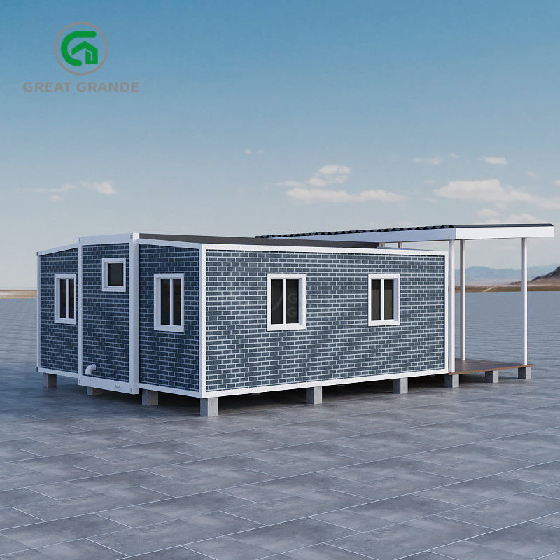 Carga de nieve 1.0 KN/m2 Casa prefabricada expandible resistente a las intemperie duradera para viviendas temporales o permanentes