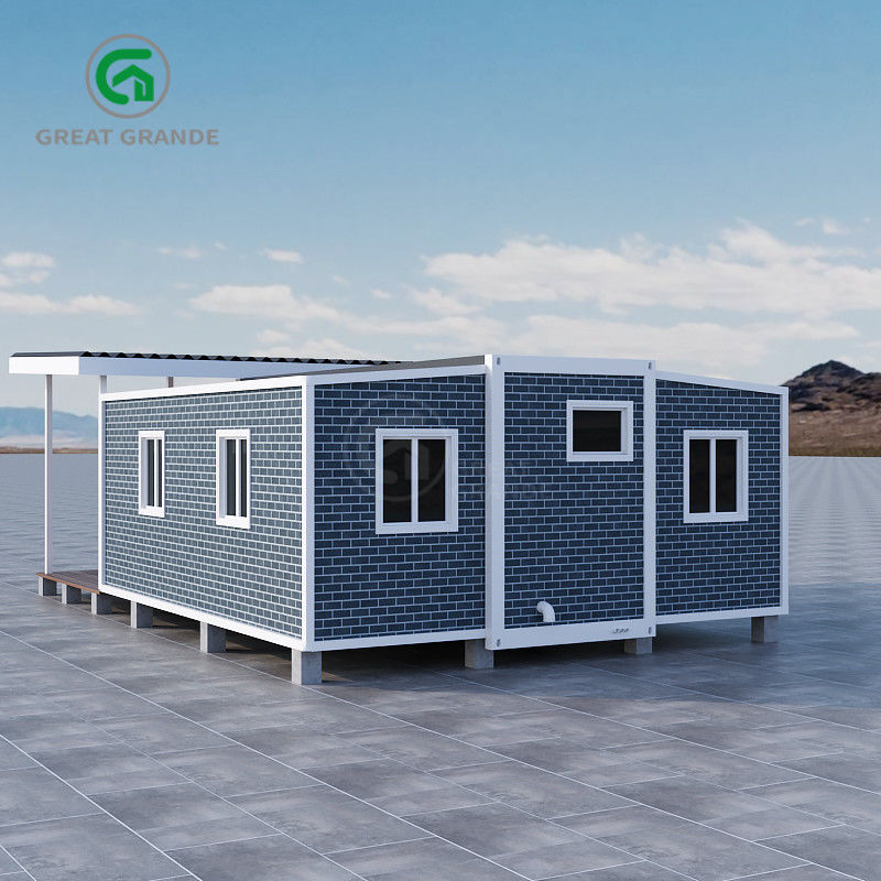 Carga de nieve 1.0 KN/m2 Casa prefabricada expandible resistente a las intemperie duradera para viviendas temporales o permanentes