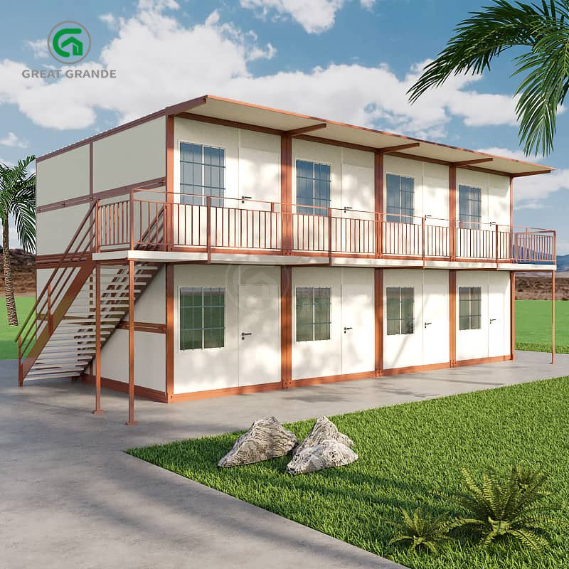 Contenedor de acero especial puerta antirrobo porta plegable Contenedor de casa con 15 años de vida útil