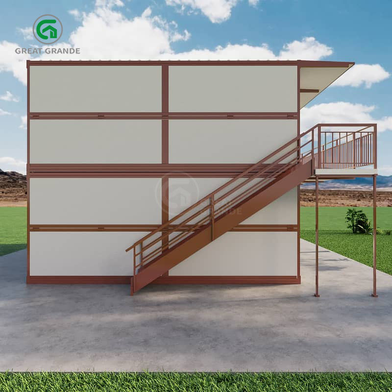 Contenedor de acero especial puerta antirrobo porta plegable Contenedor de casa con 15 años de vida útil