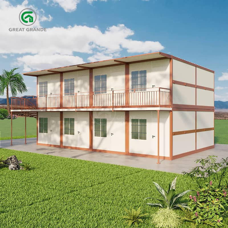 Contenedor de acero especial puerta antirrobo porta plegable Contenedor de casa con 15 años de vida útil
