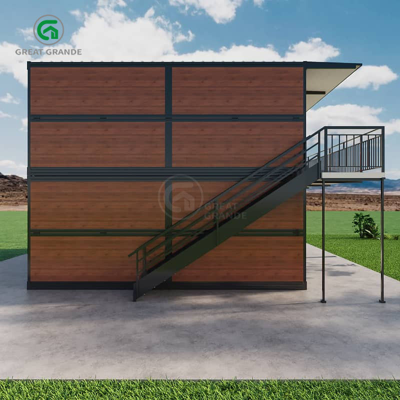 Construcción de 20 pies Casa de contenedores Fábrica Dormitorio de los trabajadores Instalación rápida