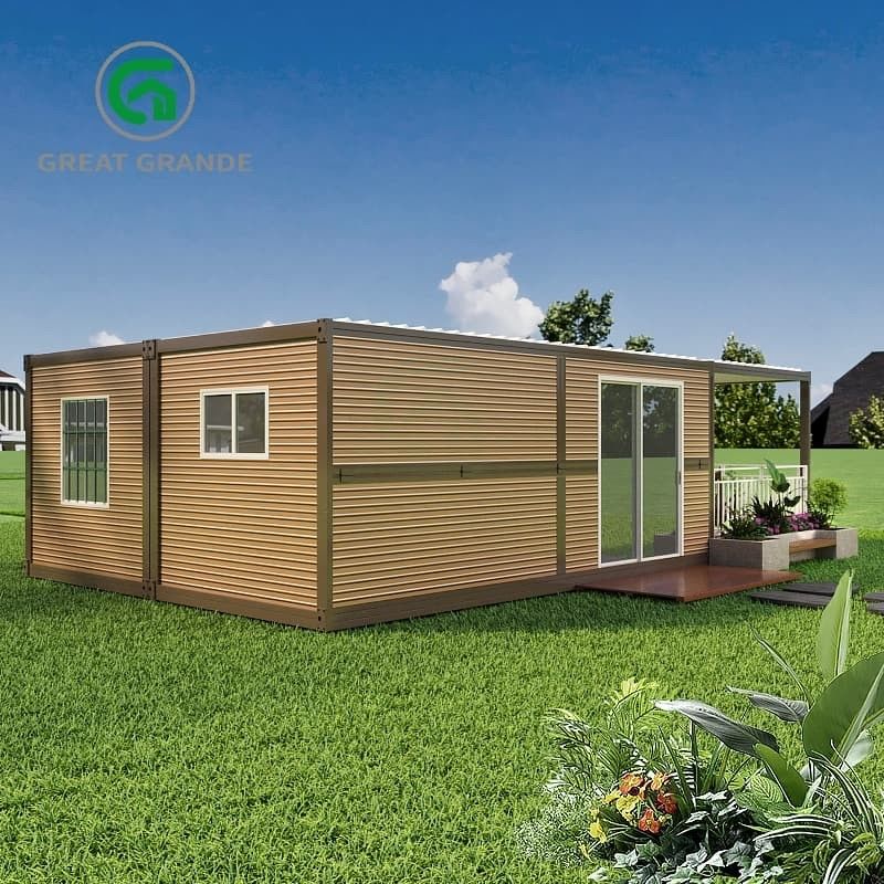 Energía- Características para contenedores plegables Casa cumple con estrictas normas internacionales Puertas preinstaladas