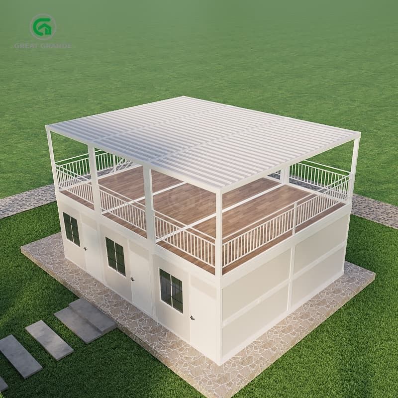Contenedor plegable de estructura de acero duradero para el hogar Solución versátil para refugios de socorro en casos de desastre 2.0 KN/m2 Presión del suelo