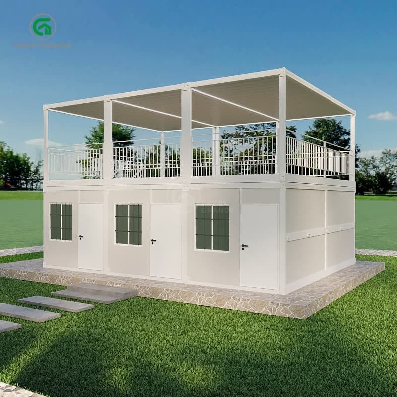 Contenedor plegable de estructura de acero duradero para el hogar Solución versátil para refugios de socorro en casos de desastre 2.0 KN/m2 Presión del suelo