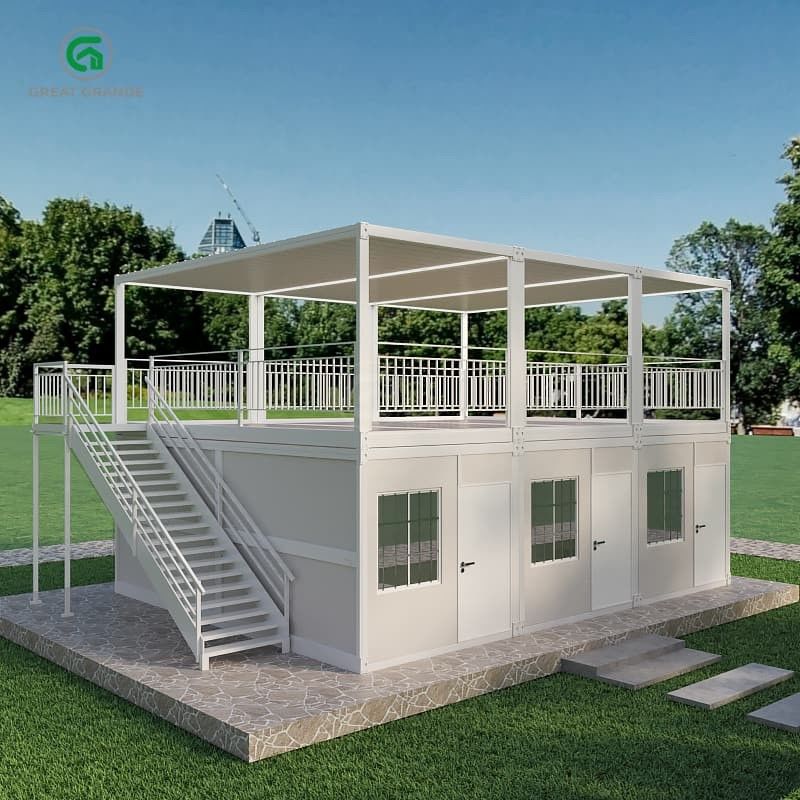Contenedor plegable de estructura de acero duradero para el hogar Solución versátil para refugios de socorro en casos de desastre 2.0 KN/m2 Presión del suelo