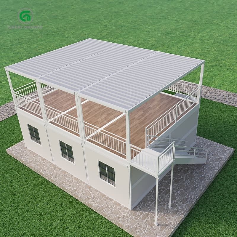 Contenedor plegable de estructura de acero duradero para el hogar Solución versátil para refugios de socorro en casos de desastre 2.0 KN/m2 Presión del suelo