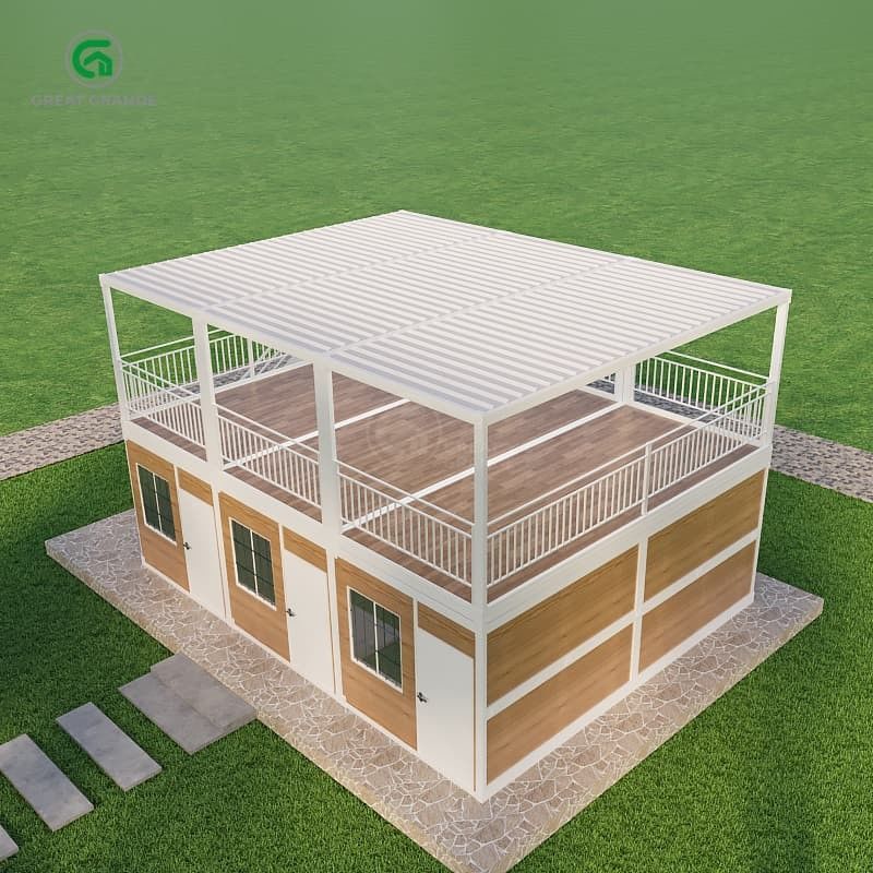 Presión del suelo 2.0 KN/m2 Casa de contenedores portátil con exterior personalizable y libertad de diseño