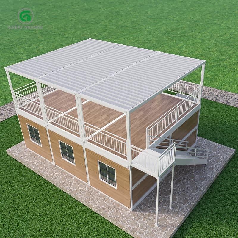 Presión del suelo 2.0 KN/m2 Casa de contenedores portátil con exterior personalizable y libertad de diseño