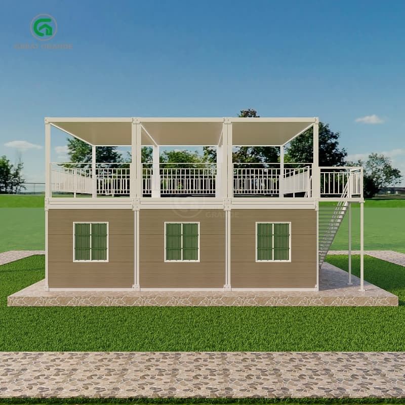 Presión del piso 2.0 KN/m2 Casa de contenedores portátil con libertad de diseño exterior personalizable
